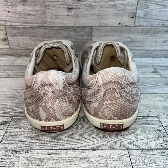 Taos Star STA-12844 Blush Snake Canvas Sneaker Shoes Women Size 8 - Picture 4 of 10
